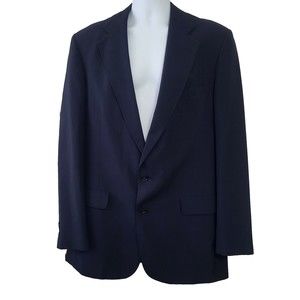 John Weitz Palm Beach Blazer Mens 44 X-Long Navy Blue Two Buttons